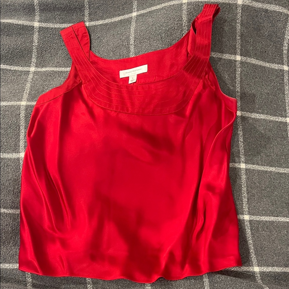 Isaac Mizrahi Vibrant Red Camisole Top